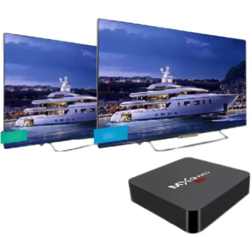 Смарт приставка для телевізора з пультом Ultra MXQ PRO 4K 2GB / 16GB, медіаплеєр Android 7.1, Цифрова ТВ приставка з вбудованим WiFi модулем Чорна