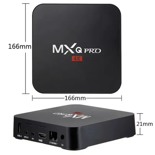 Смарт приставка для телевізора з пультом Ultra MXQ PRO 4K 1GB / 8GB, медіаплеєр Android 7.1, Цифрова ТВ приставка з вбудованим WiFi модулем Чорна