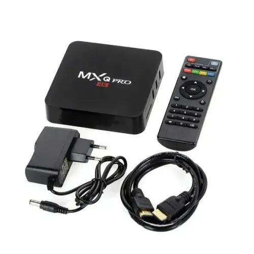 Смарт приставка для телевізора з пультом Ultra MXQ PRO 4K 1GB / 8GB, медіаплеєр Android 7.1, Цифрова ТВ приставка з вбудованим WiFi модулем Чорна
