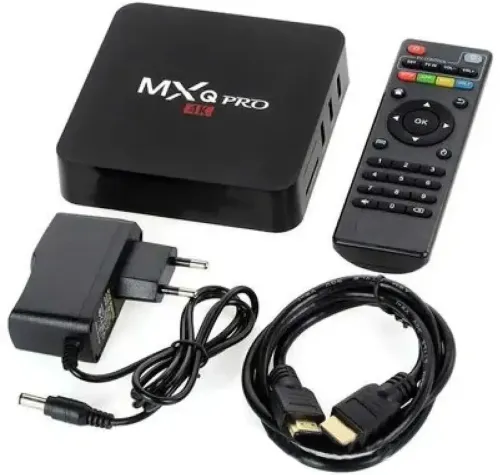 Смарт приставка для телевізора з пультом Ultra MXQ PRO 4K 2GB / 16GB, медіаплеєр Android 7.1, Цифрова ТВ приставка з вбудованим WiFi модулем Чорна