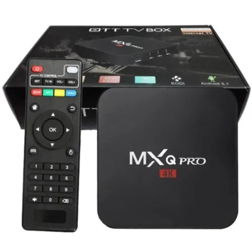 Смарт приставка для телевізора з пультом Ultra MXQ PRO 4K 1GB / 8GB, медіаплеєр Android 7.1, Цифрова ТВ приставка з вбудованим WiFi модулем Чорна