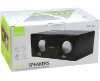 Універсальна комп'ютерна USB колонка Robot RS130 Desktop 5W, Універсальні колонки динаміки для комп'ютера і ноутбука, Акустика для ПК 90172 Чорна