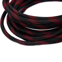 Усиленный кабель Hdmi to Hdmi 5м 1080p в обмотке Кабель-удлинитель HDMI-HDMI 5m 5 m, 5 м для монитора и телевизора в оплетке Черно Красный