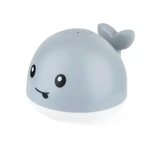 Детская игрушка для ванной светящийся кит Spray Water Bath Toy с подсветкой и фонтаном, Плавающая игрушка Кит спрей с фонтанчиком для купания малышей