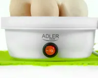 Электрическая яйцеварка для приготовления 7 яиц на пару Adler AD-4459 360W, Мини аппарат пароварка для варки яиц 360Вт с автовыключением от сети