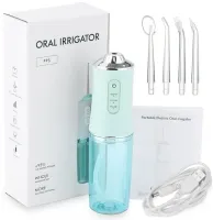 Іригатор для порожнини рота 230 мл Portable Oral Irrigator PR-230, Бездротовий портативний Медичний для чищення зубів з 4 насадками в комплекті