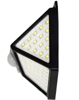 Вуличний потрійний ліхтар Solar Interaction Wall Lamp CL - 100 на сонячній батареї з датчиком руху, Настінний акумуляторний світильник 100 LED
