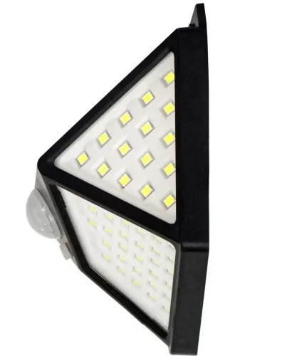Вуличний потрійний ліхтар Solar Interaction Wall Lamp CL - 100 на сонячній батареї з датчиком руху, Настінний акумуляторний світильник 100 LED