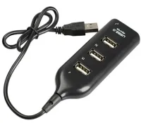 USB хаб Hi-Speed XD4 Black на 4 порта, Универсальный разветвитель с 4 выходами концентратор переходник HUB 480 Мбит для компьютера от USB Черный