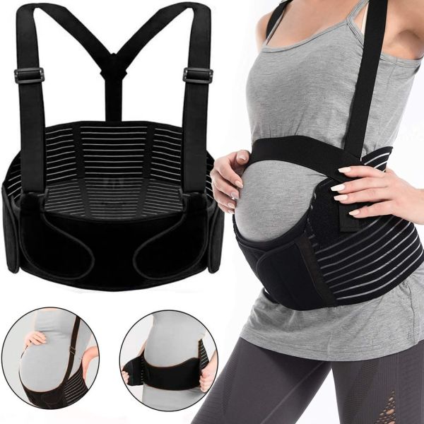 Бандаж для вагітних Pregnant woman stomach Lift belt 4 в 1 пояс з гумкою через спину, пояс-бандаж для подвійної підтримки живота і спини