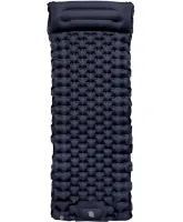 Надувний туристичний матрац з подушкою Outdoor Sleeping GS-710 з вбудованим насосом, Каремат 190Х60Х5СМ з підголовником для кемпінгу SD - 01 Чорний