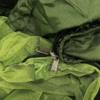 Підвісний туристичний нейлоновий гамак Hammock With Net Army до 200 кг з москітною сіткою для кемпінгу похідний гамак 263х135 Хакі Олива, Оливковий