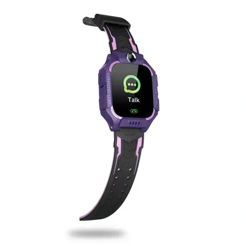 Наручні розумні дитячі смарт годинник Smart Watch X17 400 мА / год з сім-картою, GPS, відеодзвінком і ліхтариком водонепроникні для дітей фіолетові