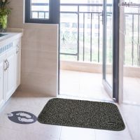 Супер всмоктуючий килимок Clean Step Mat придверний підлоговий килим 70Х45 см в передпокій і ванну для вбирання бруду і вологи з мікрофібри для взуття