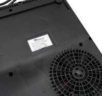 Индукционная сенсорная электроплита Domotec MS-5833 на 1 конфорку 2000W портативная настольная электрическая плита с дисплеем таймером MS5833 Черная