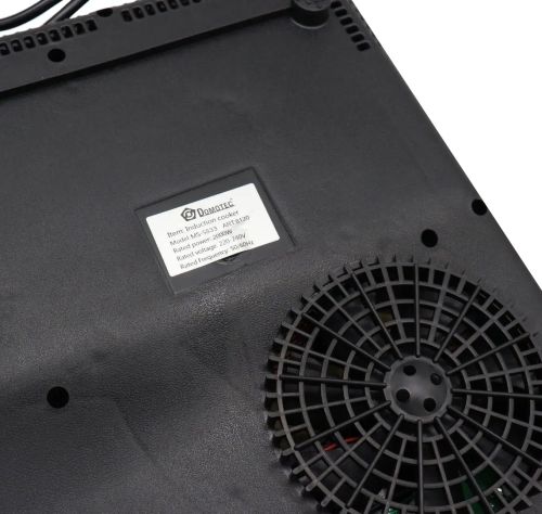 Индукционная сенсорная электроплита Domotec MS-5833 на 1 конфорку 2000W портативная настольная электрическая плита с дисплеем таймером MS5833 Черная