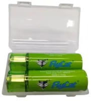 Акумуляторні батареї USB АА FlyCat 1.5 V 1500 mAh 2шт, пальчикові акумулятори батарейка 1500 маг зарядка від юсб в кейсі зелені