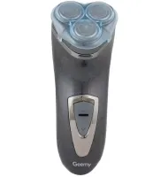 Чоловіча акумуляторна електробритва GEMEI GM-7500 з трьома головками для сухого гоління, Бездротова роторна бритва з тримером для бороди і вусів