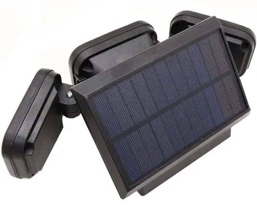 Вуличний потрійний ліхтар Split Solar Wall Lamp FL - 1725B на сонячній батареї з датчиком руху, Настінний акумуляторний вологозахищений світильник
