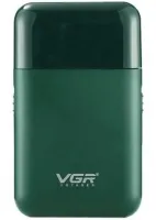 Акумуляторна електробритва шейвер VGR V-390 для сухого і вологого гоління з висувним тримером, Бездротова Чоловіча бритва для бороди і вусів
