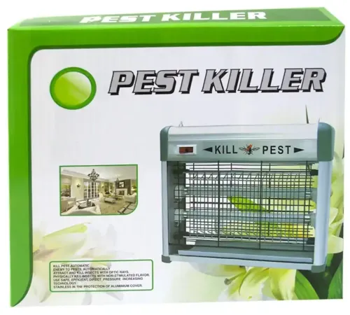 Електрична Світлодіодна лампа пастка Pest Killer BK-L4 для літаючих комах 4W, знищувач комарів і мух MAG-759 4Вт від мережі Білий