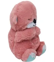Світна дихаюча Видра Fisher Price FXC66 30 см з диханням для сну дітей, м'яка плюшева іграшка музичний нічник від батарейок Рожева Рожева