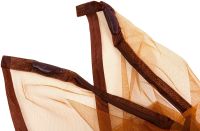 Антимоскітна сітка на магнітах Magic Mesh Brown 90х210 см розсувна магнітна москітна штора від комах і мух на двері коричнева Меджик Меш
