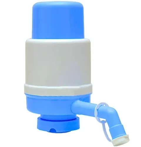 Механічна помпа насос для питної води Drinking Water Pump WL-03 на бутель з водою, ручна помпа дозатор для подачі води на пляшку ОМ-Х691 синя