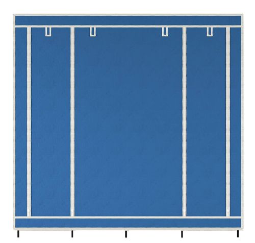 Складной тканевый шкаф  для одежды Storage Wardrobe 88170 на 4 секции, 170х45х175, Каркасный органайзер гардероб для обуви и вещей на 12 полок