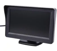 Монітор автомобільний TFT LCD екран 4,3 "дисплей LCD 4.3' для Камери заднього виду в автомобіль, Автомонітор на ніжці Дисплей 320х240 в машину Чорний