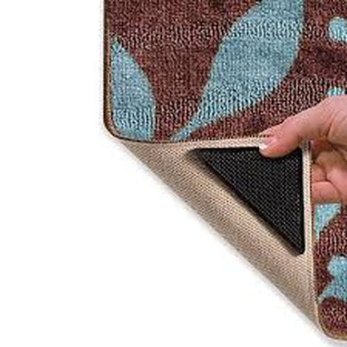 Набір тримачів для килимів 4 шт Ruggies Amazing Reusable Rug Grippers кутові Липучки-фіксатори для килимів