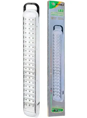 Аварійний Світлодіодний світильник прожектор KOHJ KD-715 6W 63 LED SMD 63 діода 516 Lm 6000K, Аварійна акумуляторна світлодіодна LED лампа від USB