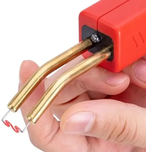 Електричний паяльник степлер Plastic Welding Gun H50 для пластику зі скобами різних видів, пістолет для пайки пластмаси і бамперів від мережі 220V