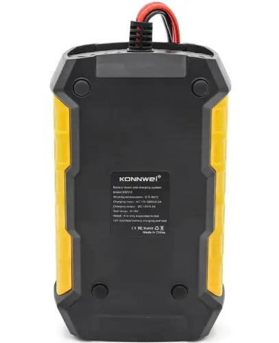 Автоматичний зарядний пристрій тестер KONNWEI KW510 для зарядки тестування автомобільних акумуляторів 4-100Ah аналізатор всіх типів АКБ