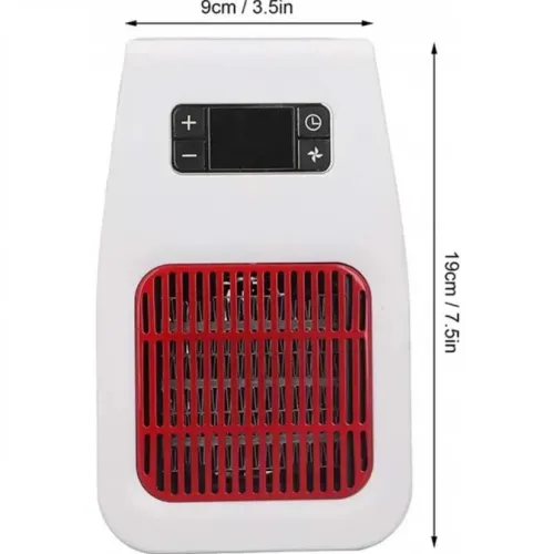 Настільний електричний обігрівач UKC PH-8006 900W з пультом ДУ і таймером, керамічний портативний тепловентилятор з дисплеєм від мережі Білий