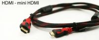 Усиленный в обмотке кабель, переходник с HDMI на mini HDMI длинной 1.5м