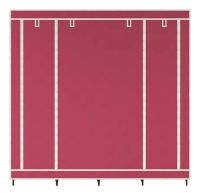 Складной тканевый шкаф  для одежды Storage Wardrobe 88170 на 4 секции, 170х45х175, Каркасный органайзер гардероб для обуви и вещей на 12 полок