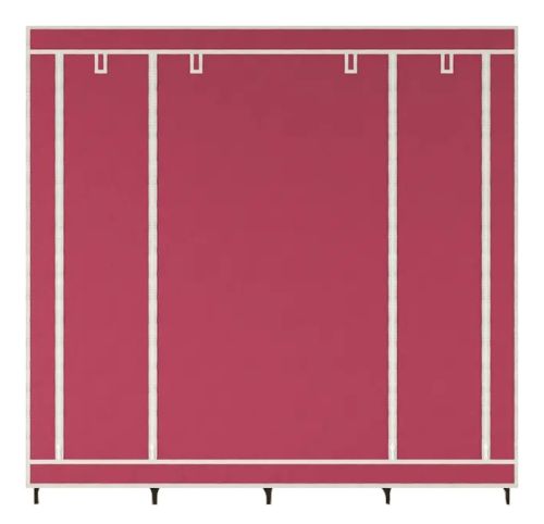 Складной тканевый шкаф  для одежды Storage Wardrobe 88170 на 4 секции, 170х45х175, Каркасный органайзер гардероб для обуви и вещей на 12 полок