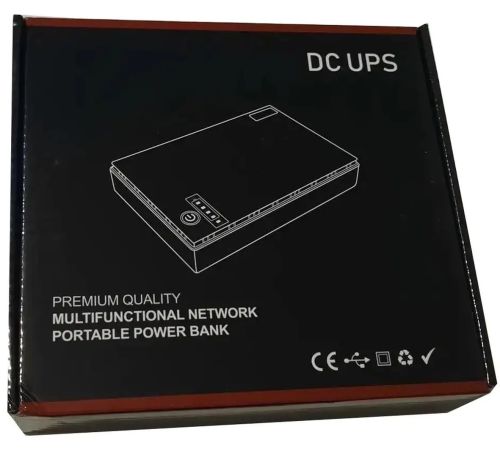 Джерело безперебійного живлення ДБЖ UPS DC1018P для WI-Fi роутера 5V 9V 12V Power Bank 10400 mAh, бесперебойник 18W для модему комутаторів і камер