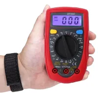 Багатофункціональний цифровий мультиметр Digital dt33c мультитестер + термопара, електричний кишеньковий тестер напруги, струму і опору