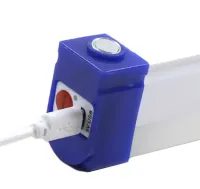Акумуляторна підвісна LED лампа Bailong BK-700 80W з магнітами і гачком 72 см, Аварійний USB ліхтар світильник від акумулятора T700 для кемпінгу