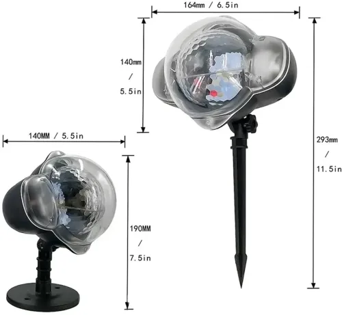 Вуличний лазерний LED проектор Christmas Snowfall Projector WL-808 снігопад з пультом, Світлодіодний Новорічний дискошар, Новорічна Вулична підсвітка 