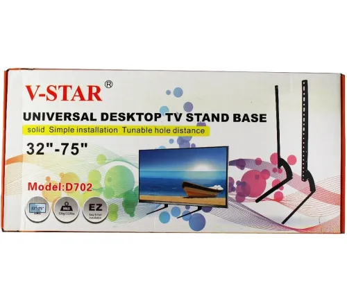 Настільне кріплення кронштейн V-Star D702 32"- 75" дюймів для телевізора і монітора, Настільна універсальна підставка ніжки для ТВ до 50 кг