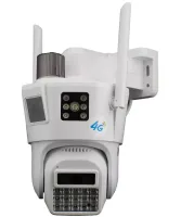 Вулична Wi-Fi камера відеоспостереження на 3 об'єктива Smart Camera SD-39 з датчиком руху, поворотна потрійна вай фай камера з нічною зйомкою