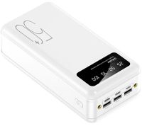 Зарядний пристрій УМБ Power Bank Viaking 50000 mAh smart-quality N7 3USB з ліхтариком , Портативна батарея повербанк зовнішній акумулятор YM-500