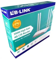 Бездротовий Wi-Fi Роутер маршрутизатор LB-Link BL-CPE450M 4G до 300 Мбіт/з зі слотом для сім карти, Wifi роутер до 300Mb / s 4 зовнішні антени Білий