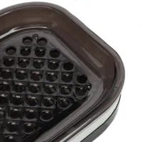 Настінна подвійна мильниця органайзер для мила Soap dish AND872 на липучці, двошаровий тримач сушарка для губки 17х13х10см у ванну на стіну
