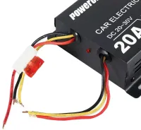 Автомобільний понижуючий інвертор PowerOne Plus DC / DC 24V - 12V 20A, Авто перетворювач напруги GS-D20A 24В-12В постійного струму, Автоінвертор