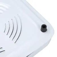 Настільна електроплита Domotec MS-5822 1000W на 2 конфорки диск, двоконфорочна електрична плита 1000Вт з термостатом на 5 положень Біла