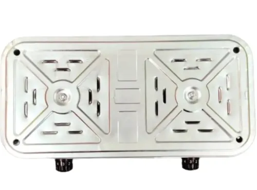 Настольная электроплита Hot Plate Electric Cooking JX-2020A 2000W на 2 конфорки диск Двухконфорочная электрическая плита с термостатом на 5 положений
